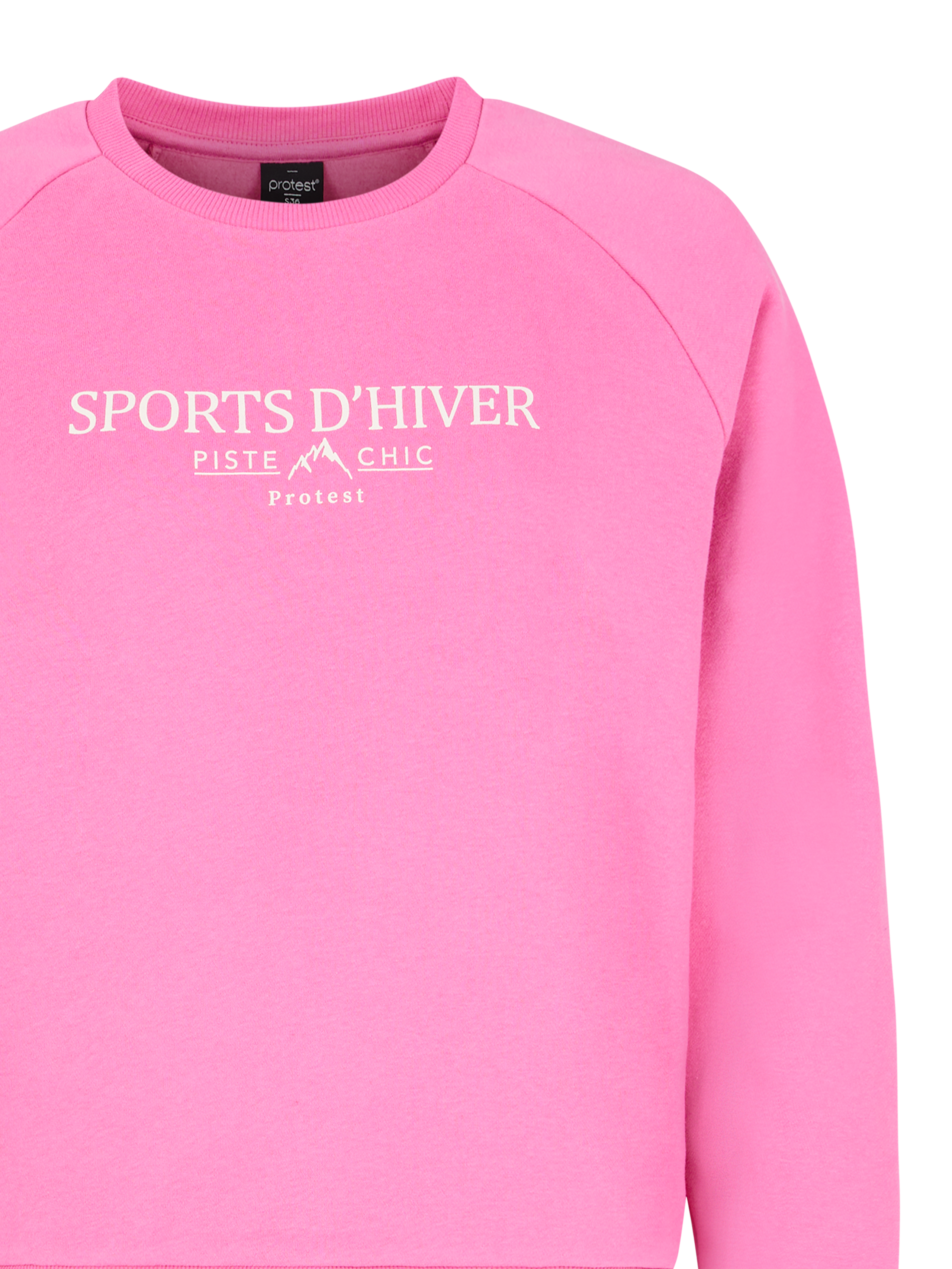 スウェット・トレーナー Wild Donkey Unisex FG-COIA Sweatshirt Powder Rose FG-COIA Monti - Powder - Pink Oeko-Tex sweatshirt with animal